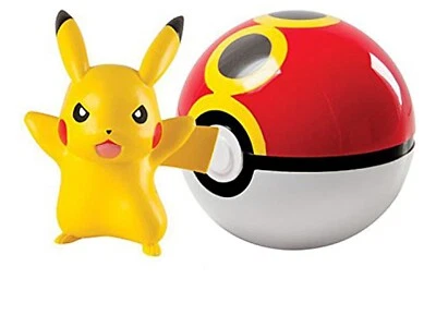 Pokemon Clip 'n Carry Poke Ball, Pikachu y bola de repetición NUEVO Foto 1 de 2