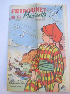 Fripounet et marisette N°32 - 19 ème année 9 Août 1959 histoires de vaillance - Picture 1 of 1