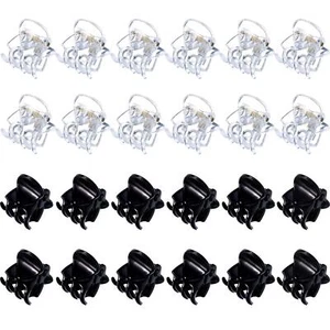 24Pcs Mini Butterfly Hair Clips Small Hair Claw Pin Clamp Plastic for Women Girl - Picture 1 of 17