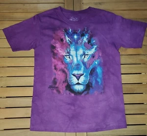 The Mountain Child Youth Med Multicolor Lion Unisex T-Shirt NH Gift Shop - Picture 1 of 7