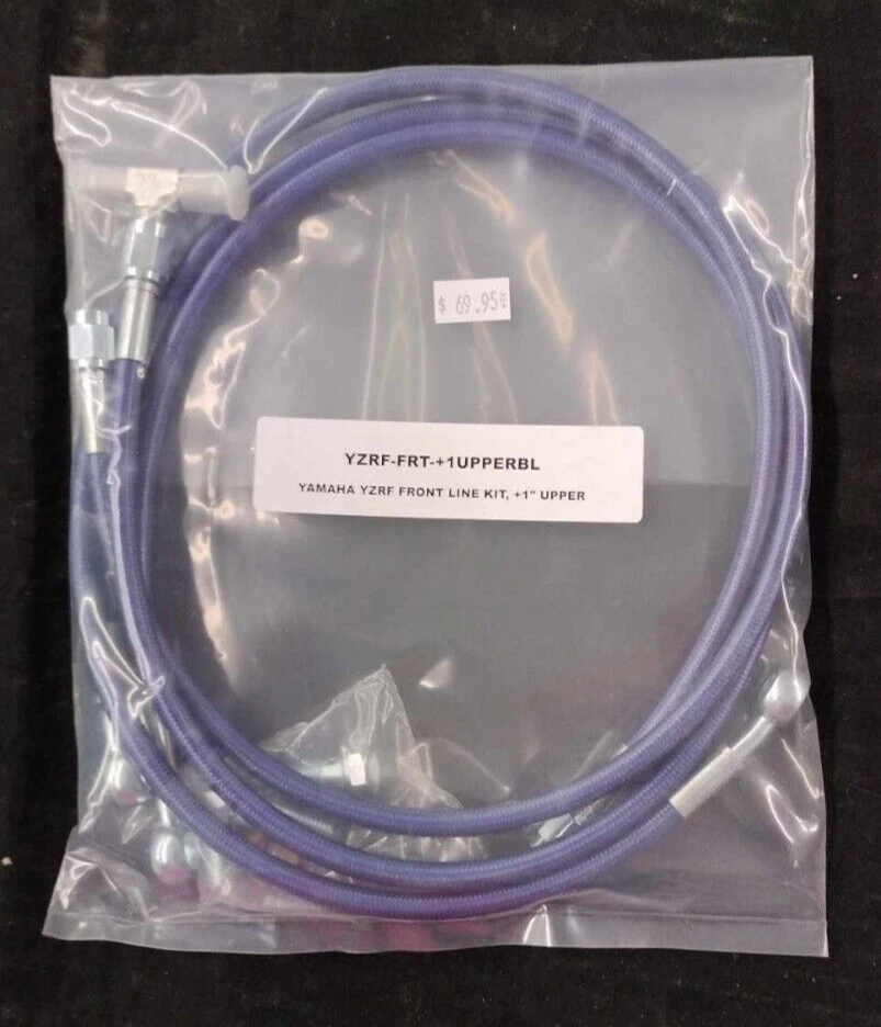 LÍNEA FRENO DELANTERO YAMAHA YFZ450R +1 ANCHO STOCK SUPERIOR - AZUL Foto 1 de 1
