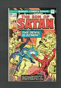 Son of Satan #3 Marvel Comics Bronze Age 1976 FN+ Minor Back Cover Tear - Imagen 1 de 2