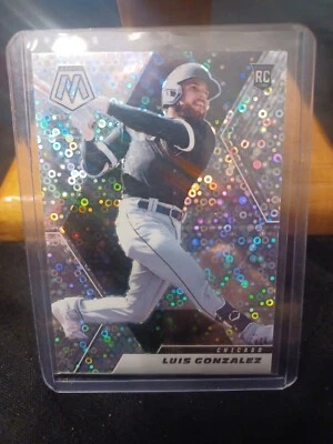 2021 Mosaic Quick Pitch Silver Disco Variation Rookie Luis Gonzales - Image 1 of 3