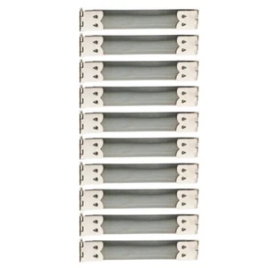 10x Geldbörse oder Brille Etui Flexrahmen innen Flex Federclip silber 8,5 cm - Bild 1 von 11