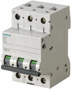 Siemens Sicherungsautomat Leitungsschutzschalter 5SL6310-7 10A TypC 3polig 1 St. - Bild 1 von 8