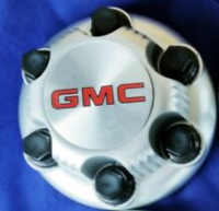 1pcs Center Caps for Select GMC Truck Van 8 Lugs BLACK 16" Wheel Covers
