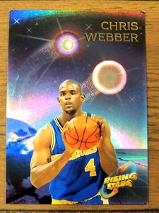 CHRIS WEBBER 1994-95' TSC RISING STAR INSERT #S12 WASHINGTON BULLETS HOF - Bild 1 von 1