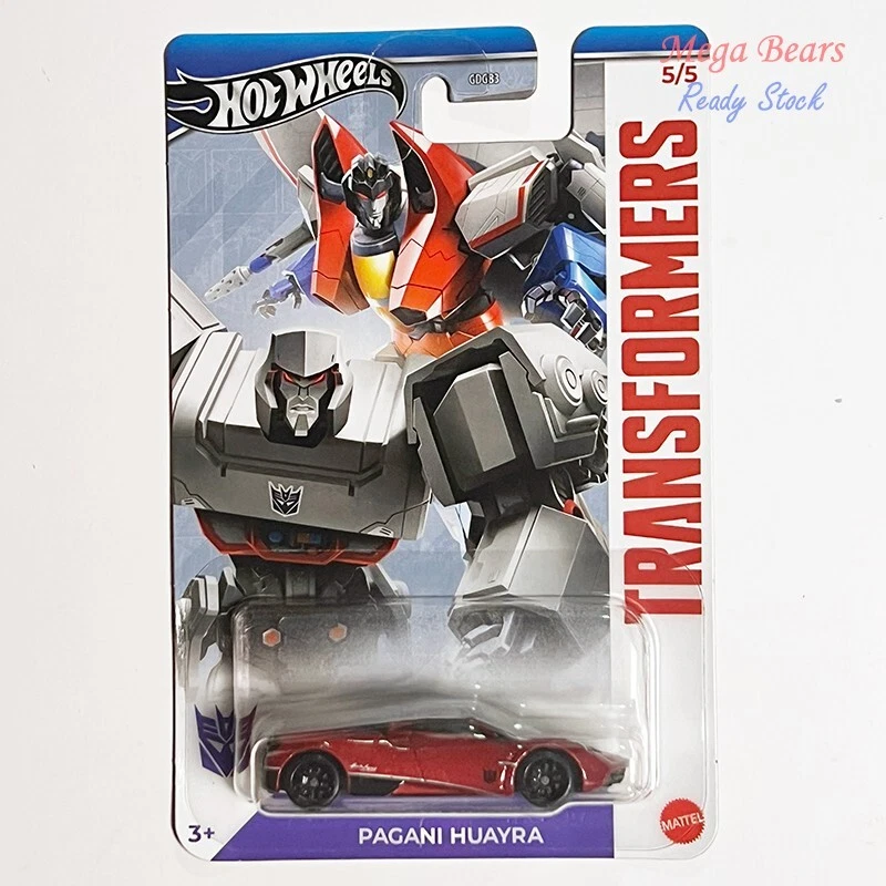 Mattel Hot Wheels 2024 Transformers #5 Pagani Huayra (Red) *New Sealed* GDG83 - Image 1 of 1