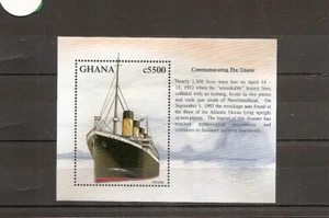 Ghana 1998 SG2697a 1v MS NHM Titanic Commemoration - Picture 1 of 1