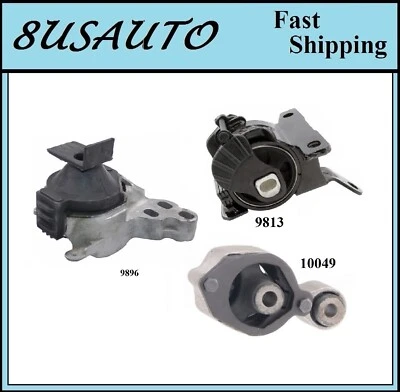 3PCS MOTOR & TRANS MOUNT FIT 2013-2018 MAZDA CX-5 2.0L 4WD - Image 1 of 4