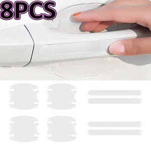 8PCS Car Door Handle Scratch Protective Invisible Anti-collision Sticker Clear - Picture 1 of 12