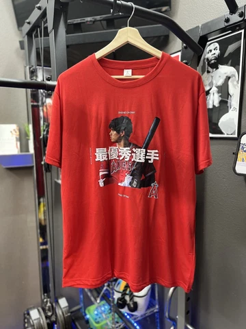 Shohei Ohtani Angels T Shirt XL Red MLB MVP Tee Gung Ho New Unused Anaheim Cover