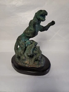 Taos Artist Dave Walker Bronze Couger Lt Ed 4/36 - Picture 1 of 10