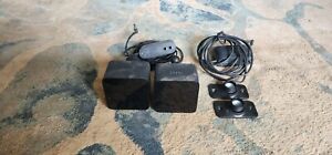 Pair of HTC VIVE VR Base Station 1.0 Lighthouses with power adapters