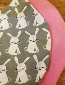 Reversible Adult Easter bunnies with pink and grey mask - Picture 1 of 1