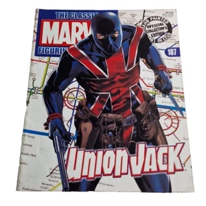 The Classic Marvel Figurine Collection Magazine 107 Union Jack (No Figure) - Foto 1 di 16