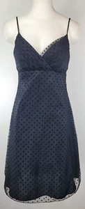 Onyx Nite gefüttertes Kleid - Größe 8 - transparent schwarz mit strukturierten Tupfen - Bild 1 von 15