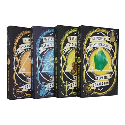 Chronicles of Thomas Covenant Series By Stephen Donaldson 4 Books - Fiction - PB - Image 1 of 4