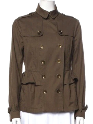 Chaqueta Militar Burberry Brit MARRÓN VERDE LEOMINSTER Peplum Caqui, M Foto 1 de 4