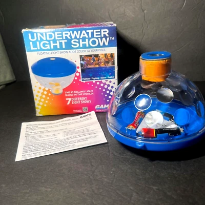 Подводное Световое Шоу Плавающий Бассейн Свет от ИГРЫ 7 Светодиодных Режимов Освещения с Коробкой - Изображение 1 из 4