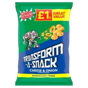 Full Box of 18 Golden Wonder TransForm-A-Snack Cheese & Onion 56g £1 Bags - Picture 1 of 2