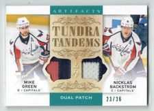 14-15 UD Artifacts Tundra Tandems  Mike Green--Nicklas Backstrom  /36  Patches