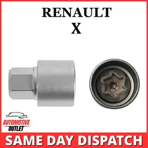 LOCKING WHEEL MASTER SECURITY NUT BOLT REMOVER KEY SOCKET X FOR RENAULT - Picture 1 of 6