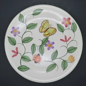 Butterfly Garden Collection by SKO 8" Ceramic Lunch Salad Dessert Accent Plate - Picture 1 of 2