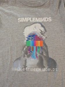  SIMPLE MINDS  - WALK BETWEEN WORLDS CONCERT T-Shirt 2018 TOUR Size medium  - Picture 1 of 8