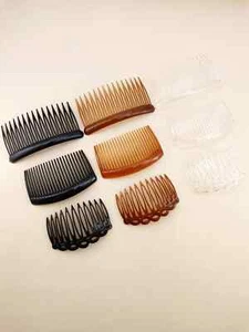 Hair Tort clip Pack of 2 Hair Combs MULTICOLOUR Tort Comb Plastic MANY DESIGNS - Picture 1 of 28