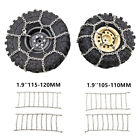 4*Metal Tire Snow Chains+4*Rubber Rings+2*Hooks For SCX10 D90 D110 1/10 RC Car