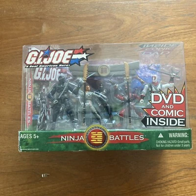 GI Joe Ninja Battles Set Snake Eyes Storm Shadow (2004, Hasbro) Nuevo Precintado Foto 1 de 4