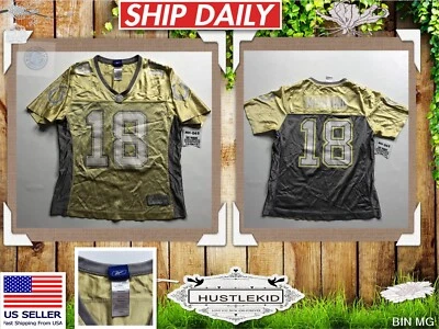 Camiseta Original Reebok Indianapolis Colts Juvenil Niñas NFL Manning Dorada Grande L🔥 Foto 1 de 4