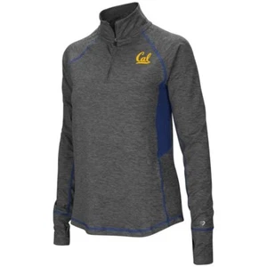 Cal Golden Bears Grey Ladies Sabre 1/4 Zip Synthetic Pullover Shirt - Picture 1 of 4