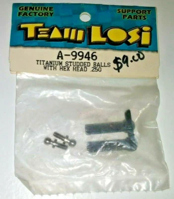 A-9946	Losi Titanium Studded Balls w/Hex Heads .250"  LOSA9946 - Image 1 of 2