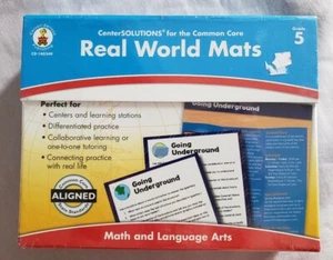 Real World Mats  - Grade 5 Math and Language Arts NEW Common Core  - Picture 1 of 4