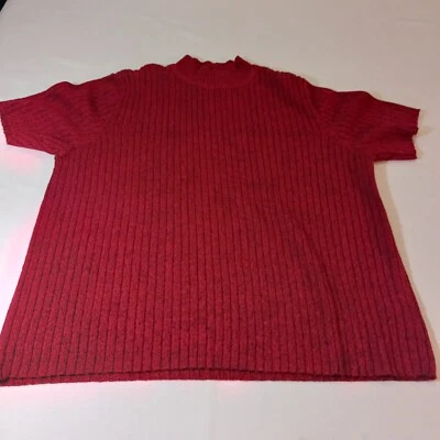 Suéter Pullover Rojo Manga Larga Liz Claiborne Primera Edición Para Mujer Talla 18W-20W Foto 1 de 4
