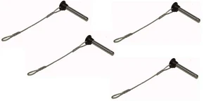 Four Stainless Bimini top 3/16" Pull pins - Picture 1 of 1