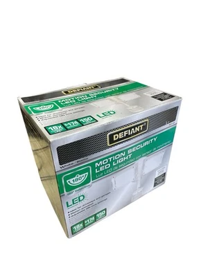Defiant 180-Degree White Motion Flood Light Activated Outdoor Integrated LED - Image 1 of 4