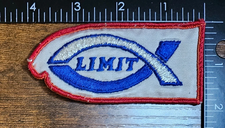 Vintage Jesus Fish Limit Logo Patch - Image 1 of 1