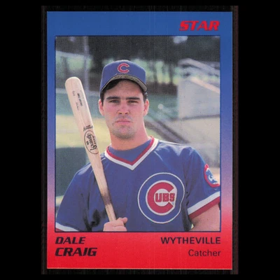 Dale Craig #7 1989 Star Wytheville Cubs Baseball Card MLB NM - Image 1 of 3