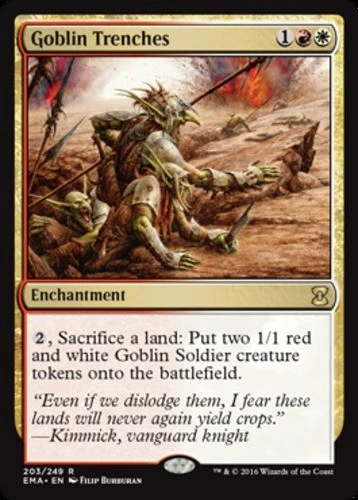 MTG - Goblin Trenches - Eternal Masters - NM, English Magic FLAT RATE SHIP - Image 1 of 1