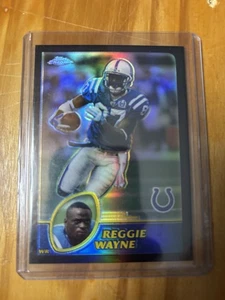2003 Topps Chrome Black Refractor /599 Reggie Wayne #90 - Picture 1 of 2