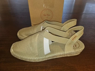 Toni Pons Mujer Sandalias Ter Sling Torrat Beige Alpargatas Zapatos Talla 40 EE. UU. 9 Foto 1 de 4