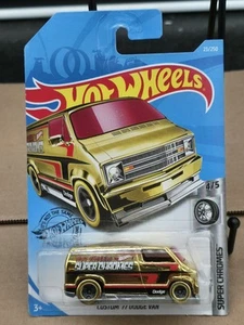 Hot Wheels | 2017 Super Chromes - Custom '77 Dodge Van 23/250 Gold, Neu in OVP - Bild 1 von 2
