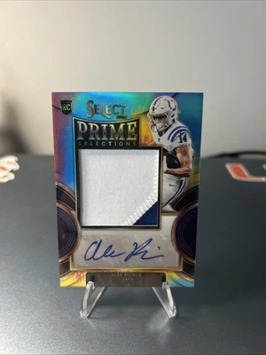 2022 Alec Pierce Panini Select Prime Selections Jersey Auto Tie Die /25 RC RPA - Image 1 of 2