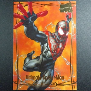 /1999 Ultimate Spider-Man Gold Foil 5x7 Marvel Masterpieces XL Oversized Card - Picture 1 of 14