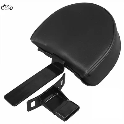 Adjustable Black Driver Backrest For Harley Touring Tri Glide FLHT Ultra Limited - Imagem 1 de 4