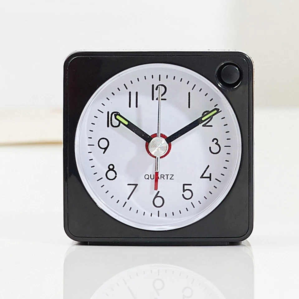 Kleiner Wecker Quarz Wecker Wecker Für Reise Leicht Mini -Design Analoge Uhr - Bild 1 von 4