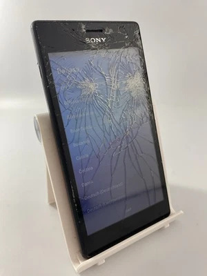 Sony Xperia M2 Black Unlocked Single SIM 8GB 4.8" Android Smartphone Cracked - Image 1 of 4